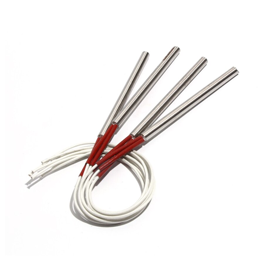 5PCS 10.5mm Diameter 140~160mm Length 304SS Cylindrical Electric Heating Pipe 460W/470W/490W/510W/520W Tubular Single-End Heater