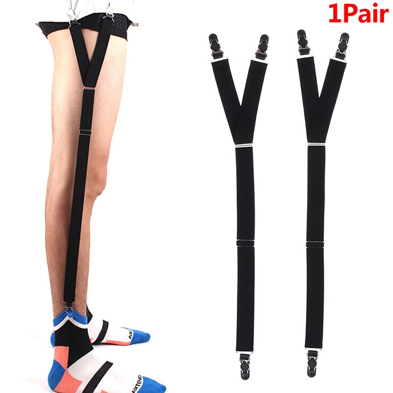 Useful Shirt Stays Garter Belt Suspenders Elastic Shirt Holder Adjustable Sock Suspender