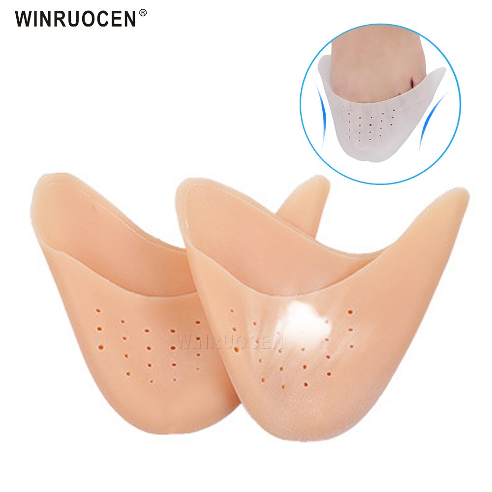 Gel de silicona elástico de para danza del Ballet, Protector para el antepié con agujeros transpirables, plantilla para aliviar el dolor en los dedos del pie