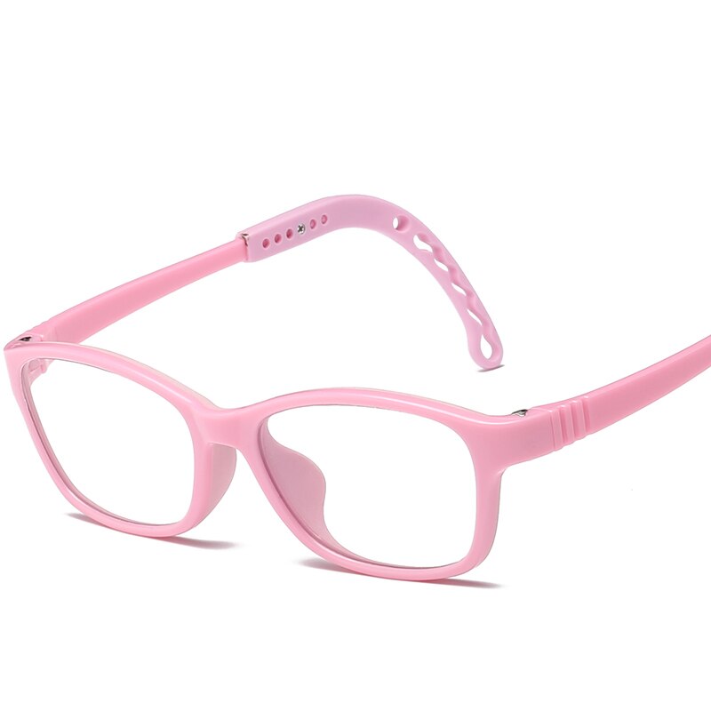 Children anti blue light Glasses block harmful ray for kids boy girl Reduces Digital Eye Strain UV400 protect clear eyeglasses: Pink
