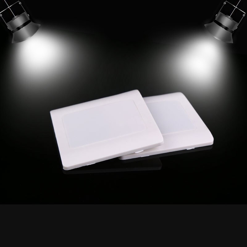 100pcs High PP Wall Switch Socket Blank Panel Cover Plate For Home Improvement Fire Retardant Wall Mounted Blank Panel