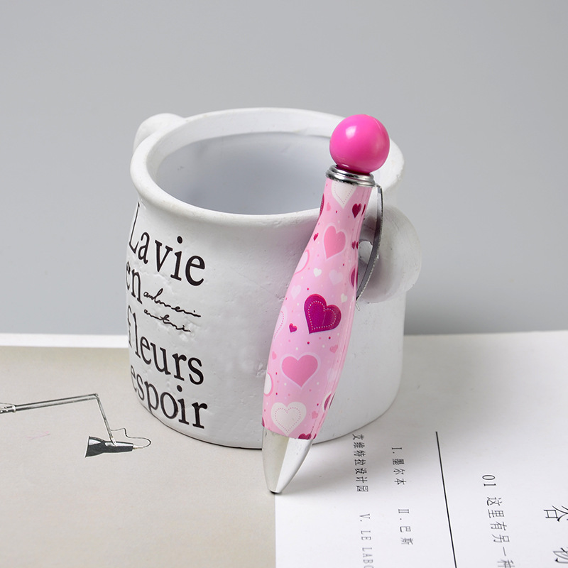 Coloffice 2PCS/Lot Cute Short Fat Shape Ballpoint Pen Blue 0.5mm Ball Point Pens Student Stationery School Office Supply