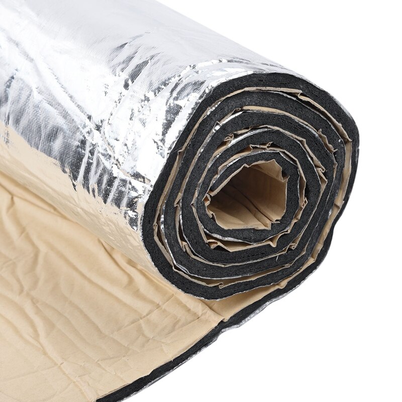 10mm Car Truck Firewall Heat Sound Deadener Insulation Mat Noise Insulation Wool Car Heat Sound Thermal Proofing Pad 50 x 200cm