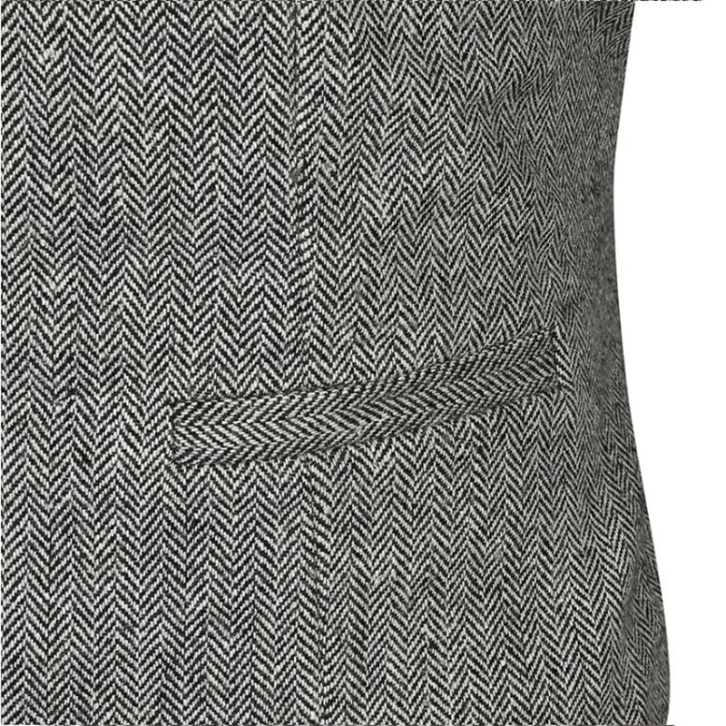 Herre jakkesæt vest grå sort kaki vest herre vintage stil veste vest
