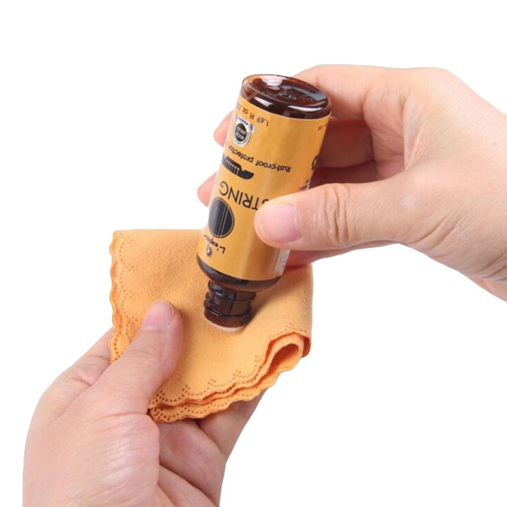 60ML/50ML Guitar Oil Fretboard Fingerboard Nursing Lemon Oil + Cleaning Cloth Set Universal Guitar Ukulele Care Accessories