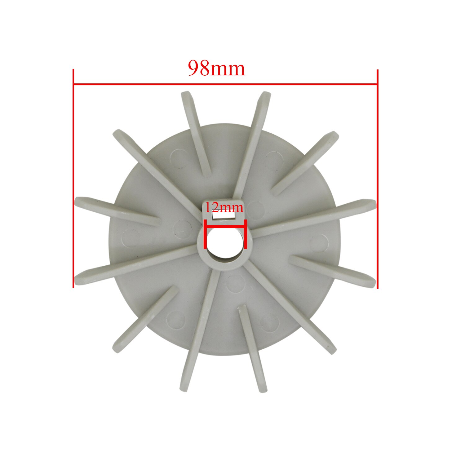 Kunststoff Motor Fan Klinge Rad Pumpe motor 98mm 120mm Laufrad lüfter Laufrad Motor Fan Vane für Hause