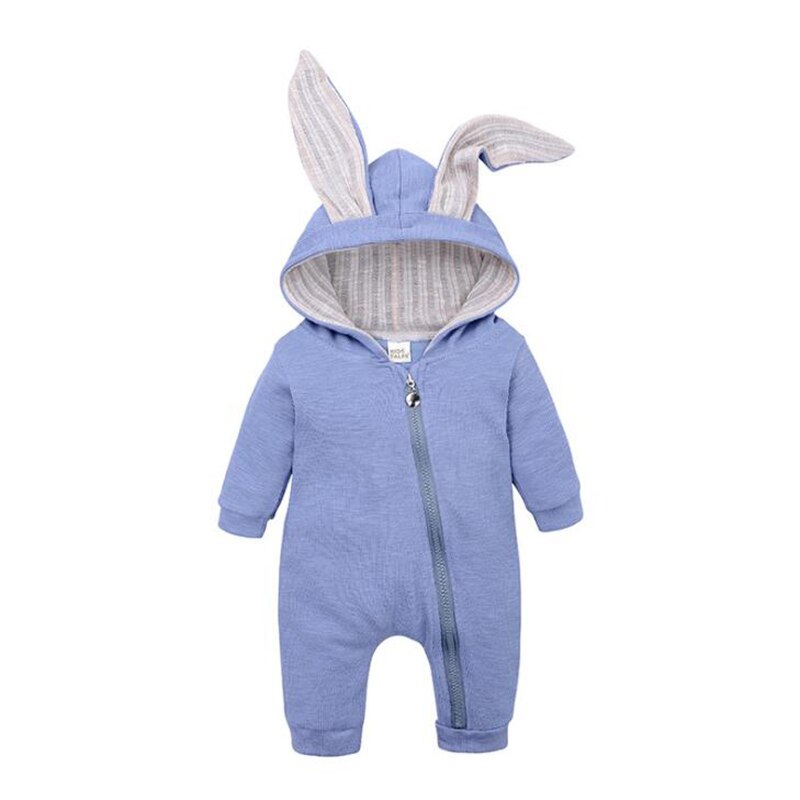 Baby Kleding Meisje Romper Overalls Voor Kinderen Schattige Konijn Unisex Kinderkleding Jumpsuit Voor Pasgeborenen Kostuum Voor Meisjes Jongen: Blue / 18m