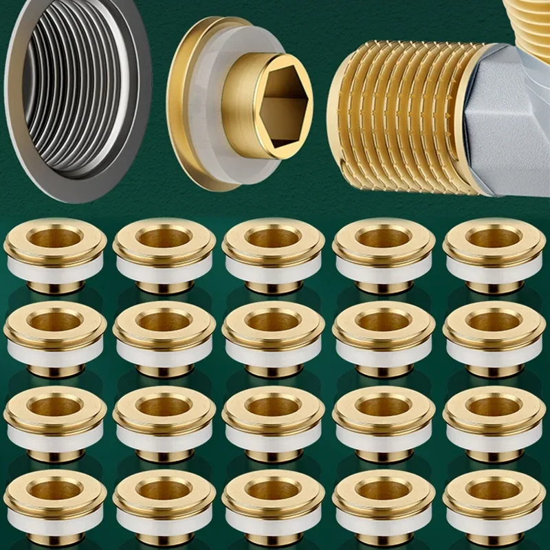 Vandhane messing hurtigpakningsskiver vandhaneventil lækagesikre tætningsringe pakninger vvs-propper badeværelsesbruserhane tilbehør