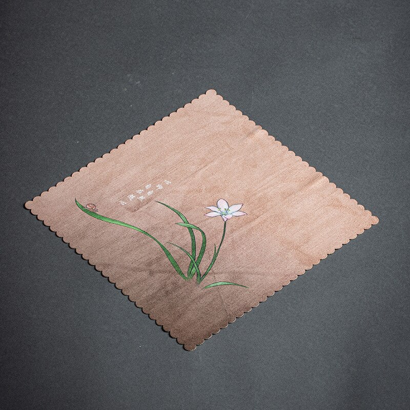 Mikrofaser Tee Handtücher Verdickt Saugfähigen Lappen Hand-gemalt Haushalt Küche Handtuch Tee Zubehör Reinigung Tuch Tisch Tischset: Orchidee