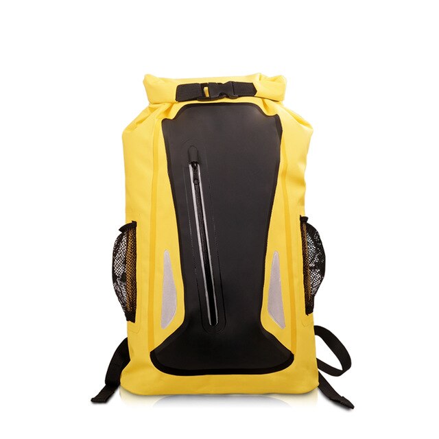 Outdoor Dry Bag Backpack Waterproof 500D PVC backpack for Kayaking Boating Hiking Camping Fishing Sports: Yellow