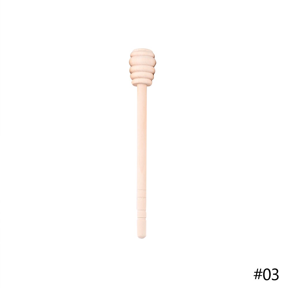 Gotero de madera con mango largo para miel, barra de mezcla en espiral, utensilio de cocina práctico, servidor de sirope de mermelada: 03 / 1 pc