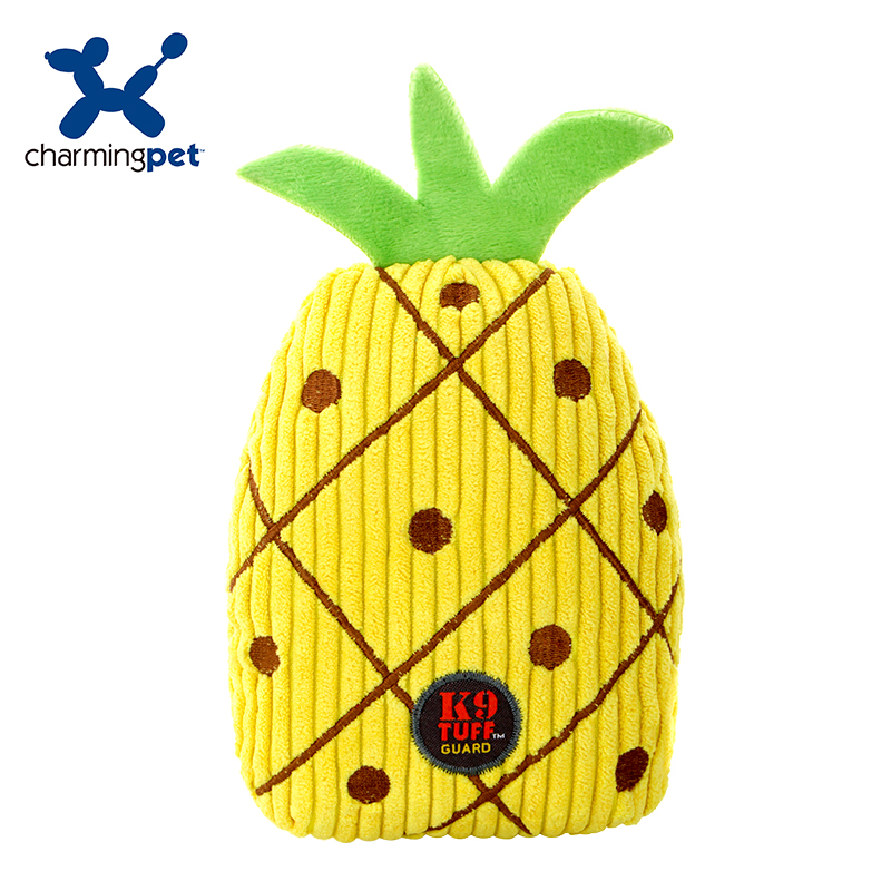 Charmingpet hond hond speelgoed fruit huisdier speelgoed huisdier Duurzaamheid Chew & training Squeak Speelgoed: pineapple