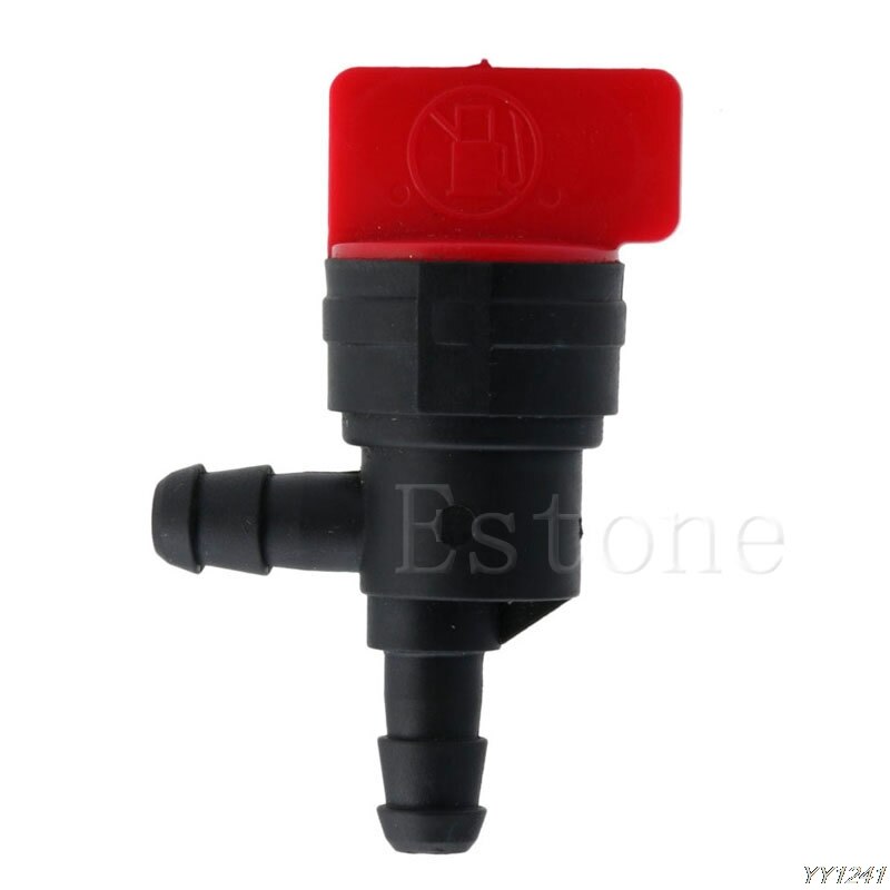 Universal 90 Degree 1/4" Inline Gas Fuel Shut Cut Off Valves Universal For ATV Mower Bike