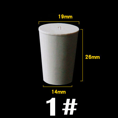 1pc 000#-14# White Solid Conical Rubber Stopper Blanking Plugs Tank Pipe Tapered Plug Seal End Cover Caps: Model-1
