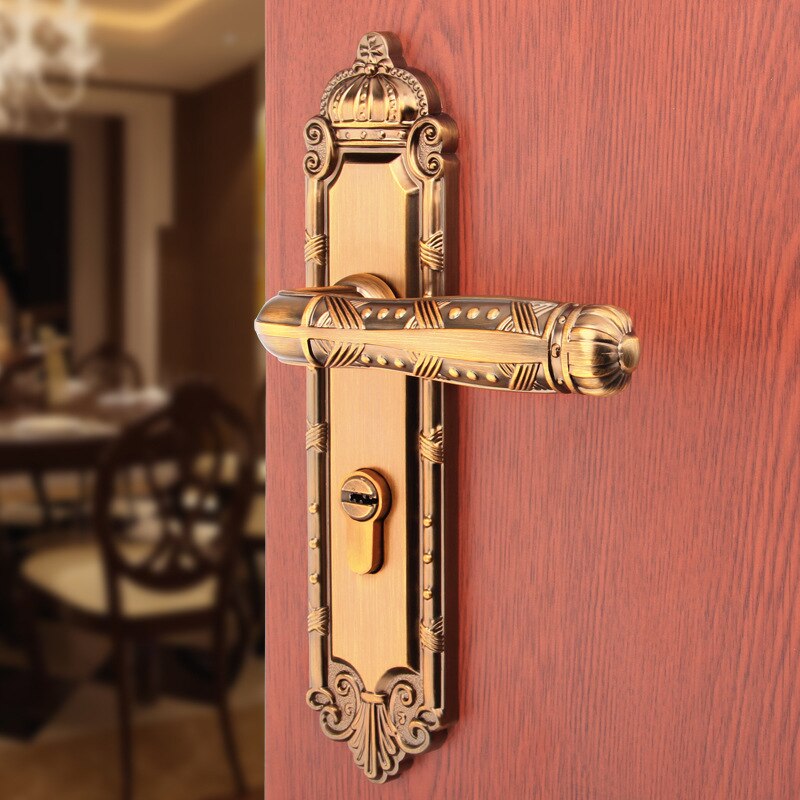 5-Bearing Door Lock Indoor European Style Lock Handle fang gu suo Glorious Style