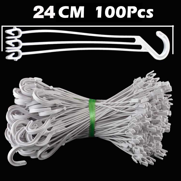Colgador de macetas para plantas, accesorios para el jardín, 50/100 piezas, 24/36/39cm: White 24cm-100pcs