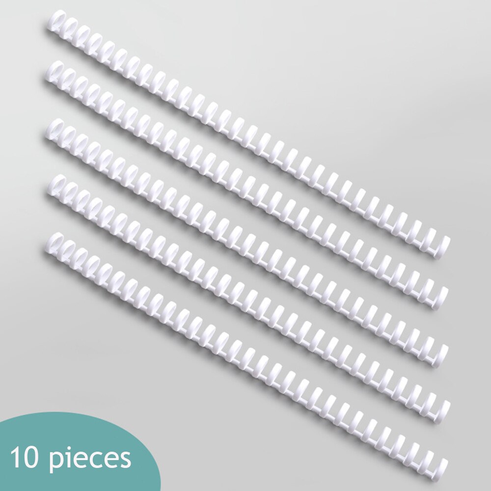 10pcs 30 Holes Loose Leaf Binding Manual Ring Notebook Scrapbooking Album Spring Spiral Rings Binder