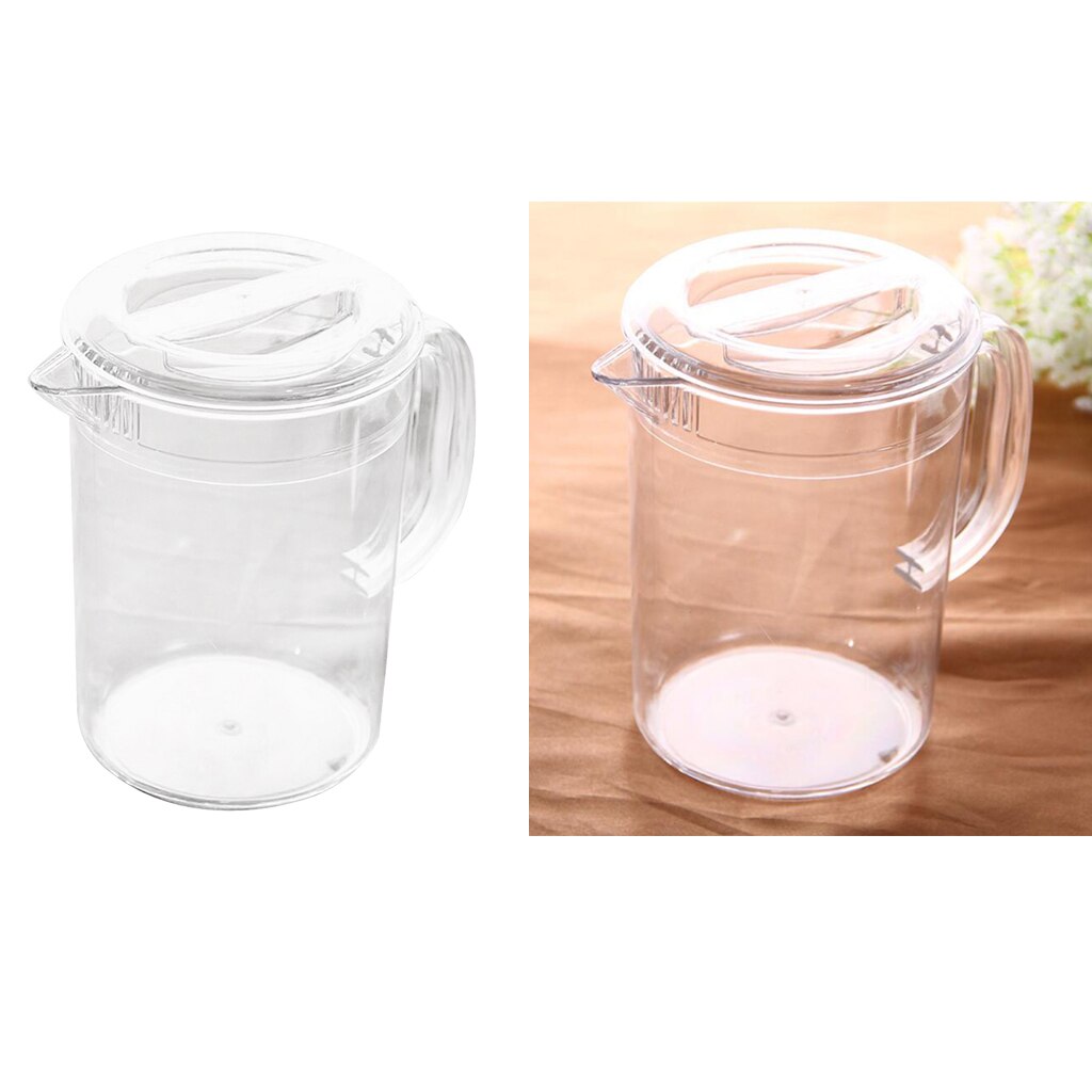2Pcs 1.5L Plastic Waterkan Met Deksel, Warm En Koud Water Pot Voor Water, ijs Thee Sap Container