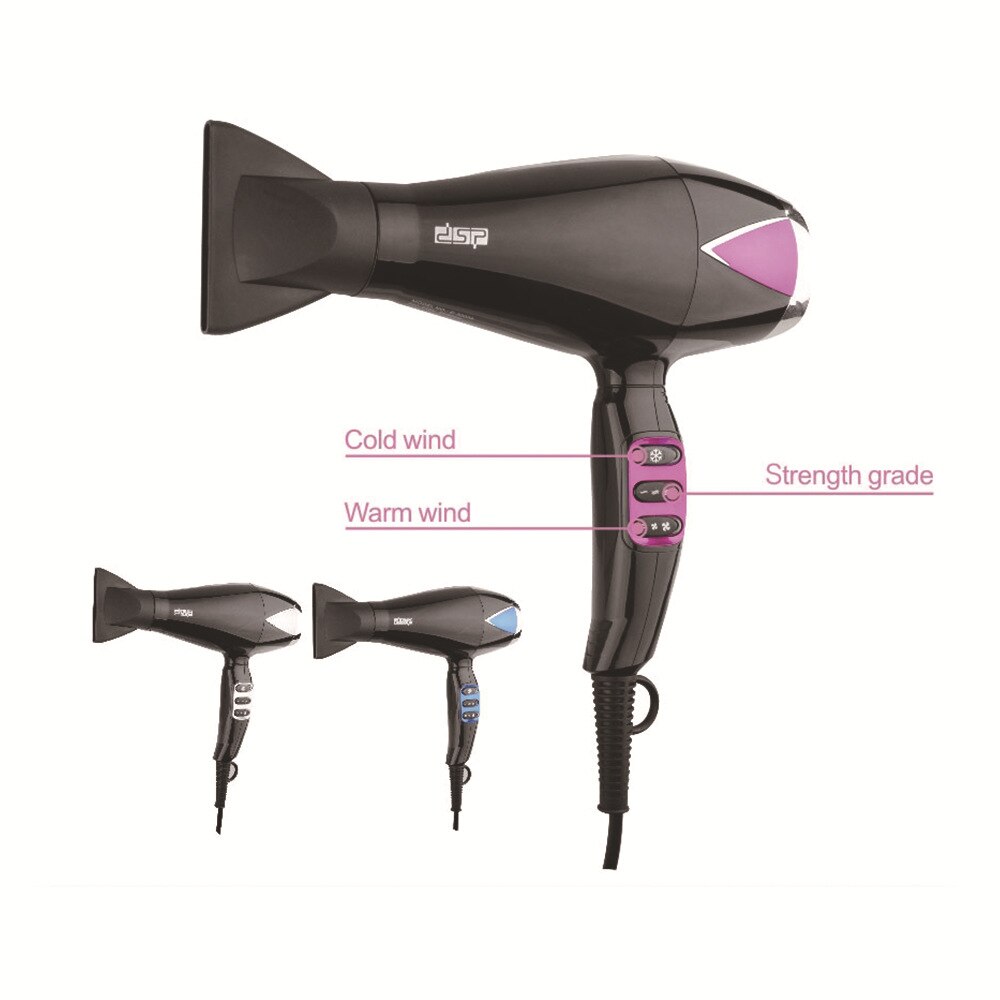 Secador de pelo iónico negativo , herramientas de estilismo de salón de barbería de gran potencia, 2300W, secador de aire /frío para salones, enchufe europeo