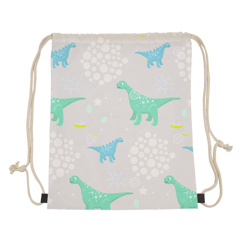 Tema dinosaur snøre taske kvinder rejsetaske beagles dinosaur prins små taskepakker mochilas opbevaring støvtætte tasker: Lmz 0037 z 3