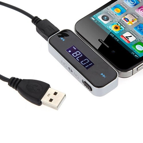 Wireless Transmitter 3,5mm Auto LCD Display Musik Audio FM Transmitter Für iPhone 4S 5S 6 iPod Touch elektronische Auto MP3 Player