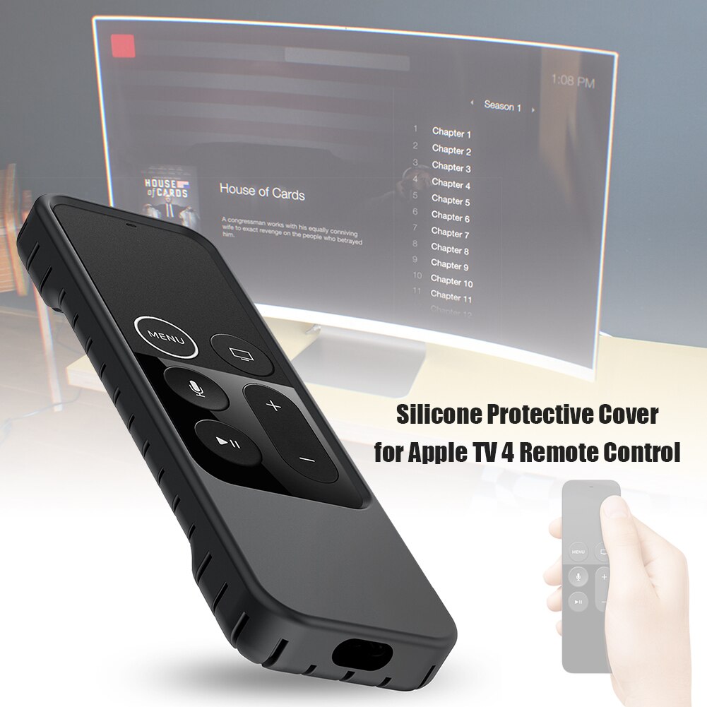 Beschermhoes Cover Apple Tv Siliconen Stofdicht Cover Voor Apple Tv 4 Afstandsbediening Thuis Opslag Afstandsbediening Houder