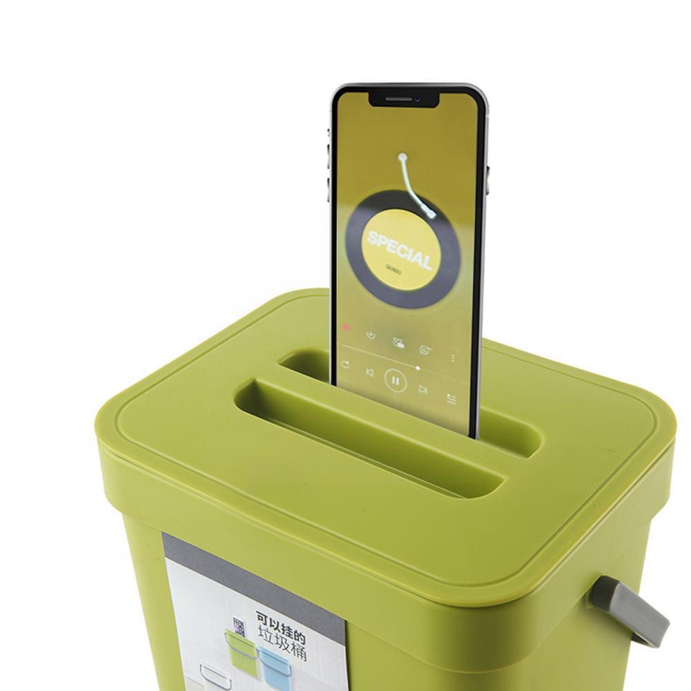 1pc Hanging Trash Bin Waste Bin Cabinet Door Wall Mounted Can Trash Toilet Folding Storage Kitche Waste Kitchen Garbage Cle Q8N7