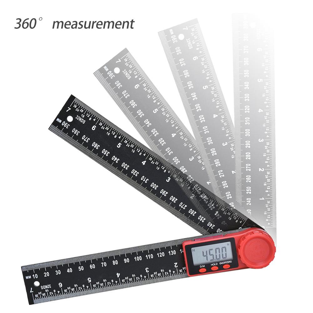 LED Digital Angle Finder Protractor with Horizontal Vertical Bubble for Carpenters Woodworkers Digital Goniometer Inclinometer
