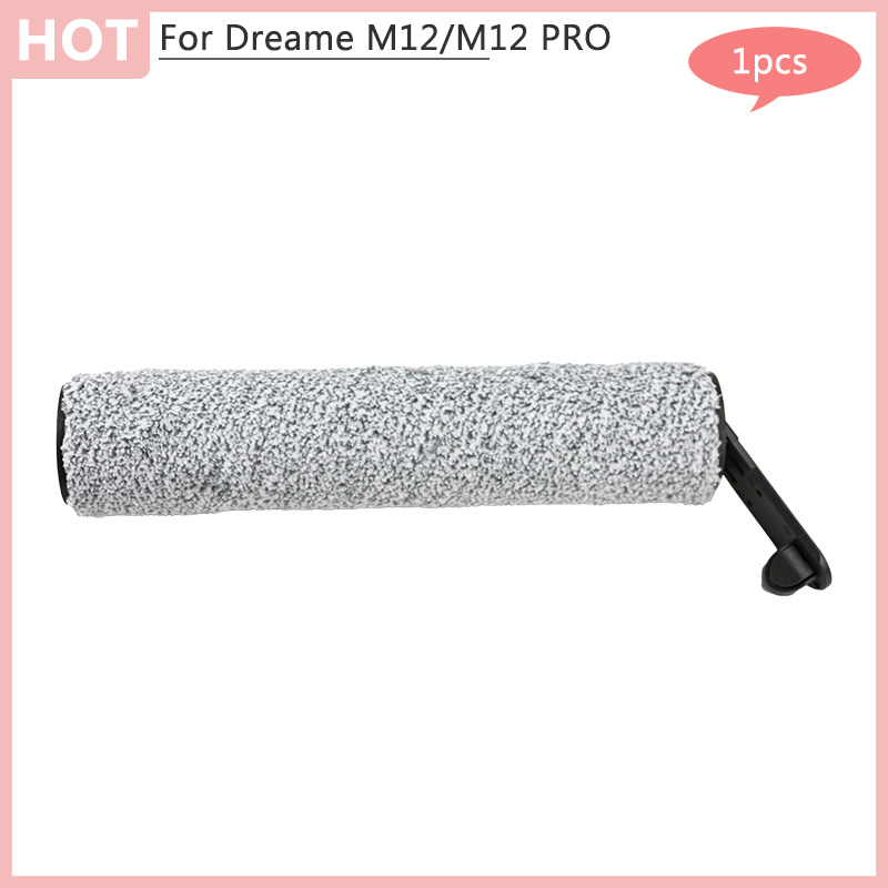 Replacement Scrubber brush Spare Parts For Dreame M12 H12 M12 PRO Robot Vacuum Cleaner Hepa Filter Road Washing Machine Home App: Light Grey