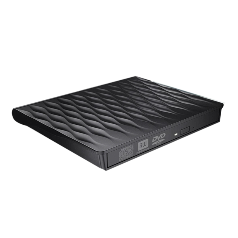 External CD DVD Drive, USB 3.0 Slim Portable External CD DVD Rewriter Burner Writer, High Speed USB Optical Drive