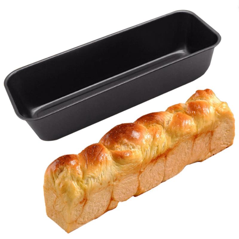 Brødpanne giftfri rektangulær nonstick brød bakepanne brødpanne bakeware skål boks kakeform bakeverktøy: Svart