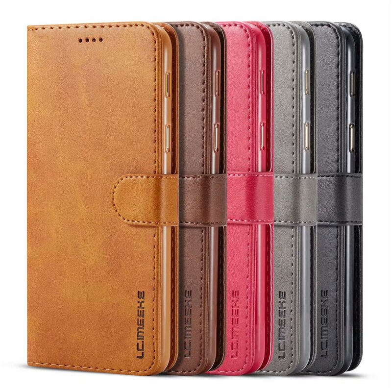 Do Samsung Galaxy A6 Plus etui z klapką magnetyczne etui na telefon na Samsung A6 2018 etui skórzane Vintage portfel pokrywa dla Samsung A6 + A6
