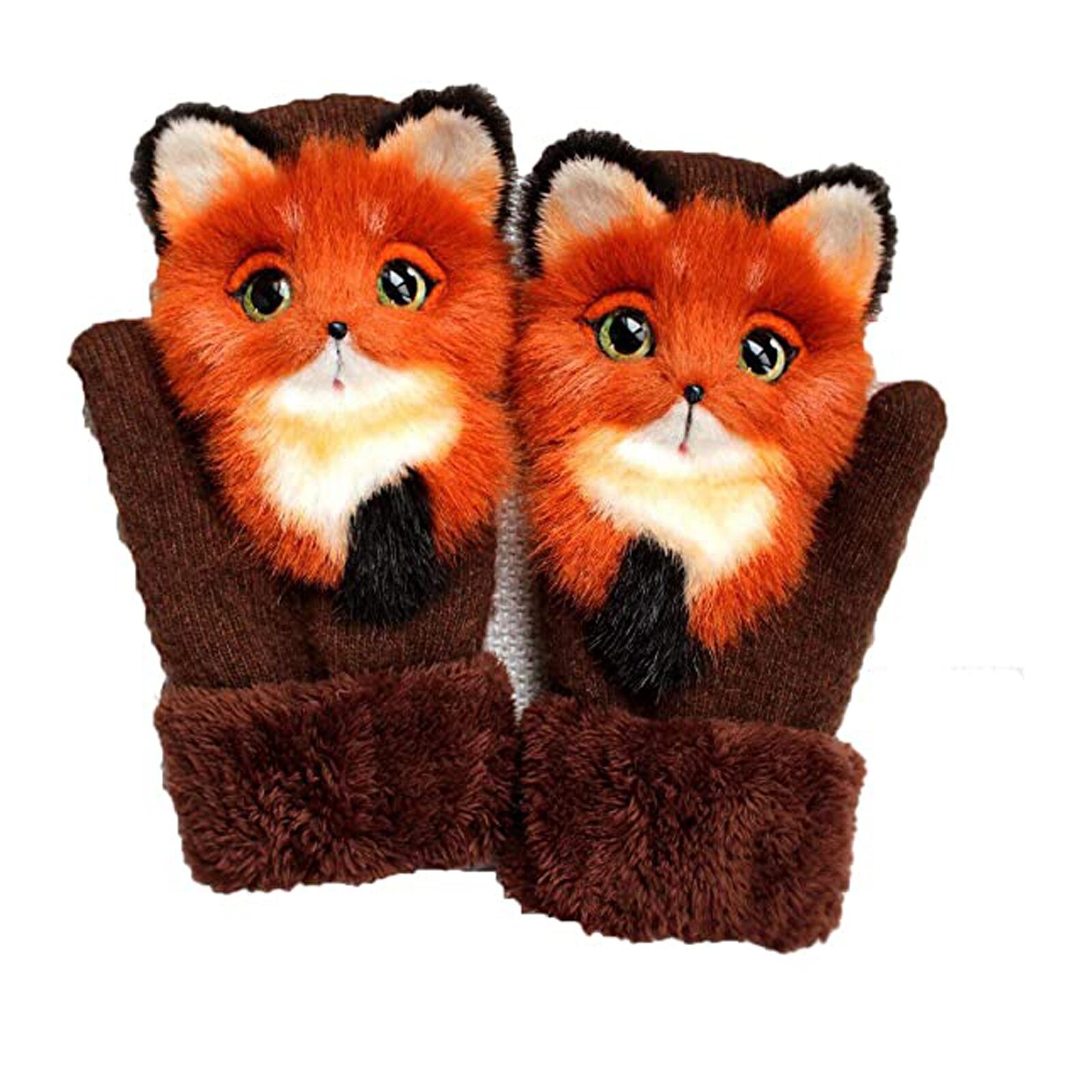 Crianças Quentes grossas Luvas de Dedo Luvas de Inverno Bonito Dos Desenhos Animados Meninas Quentes Luvas de Esqui de Inverno Crianças Luvas Детские Перчатки L3: I