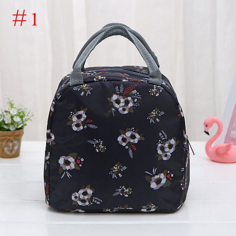 Portable Lunch Bag Thermal Insulated Lunch Box Tote Cooler Handbag Bento Pouch Dinner Container School Food Storage Bags