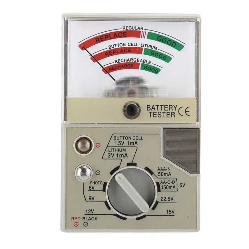 Testador voltagem bateria eletrônica 95ab, lcd portátil multifuncional para relógios dispositivos pequenos,