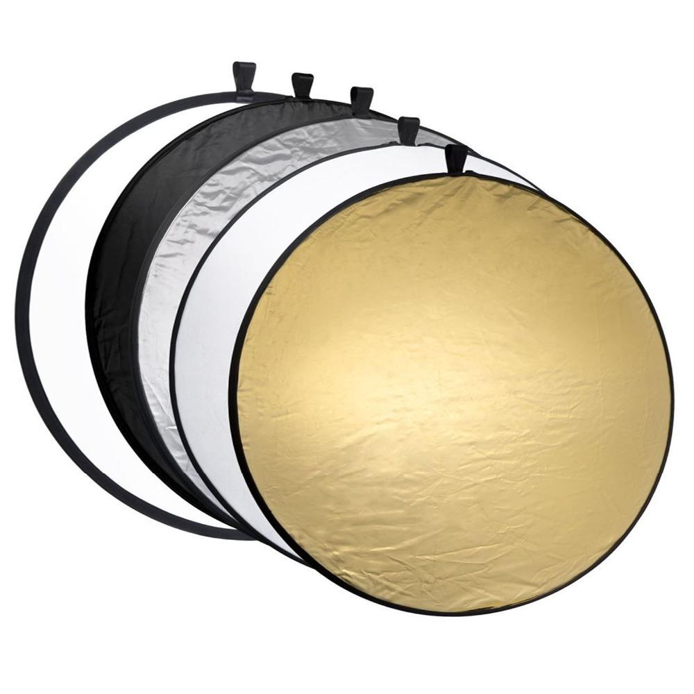 60cm luz dobrável portátil redonda fotografia refletor para estúdio multi foto disco câmera acessórios do equipamento