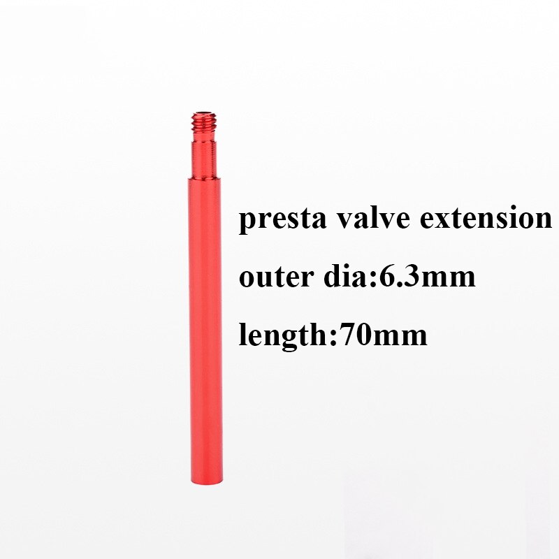 Bicicletta Air Valvola Del Pneumatico Caps Schrader/Presta Valve Stem Estensione Adattatore per Auto Moto Auto Elettrica Accessori Per Biciclette: presta 70mm red