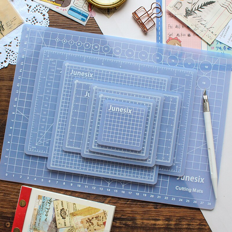 A3 A4 A5 Translucent Cutting Mats Pvc Grid Lines Self Healing Cutting Board Tool Fabric Leather Paper Craft DIY Tools Plate Pad