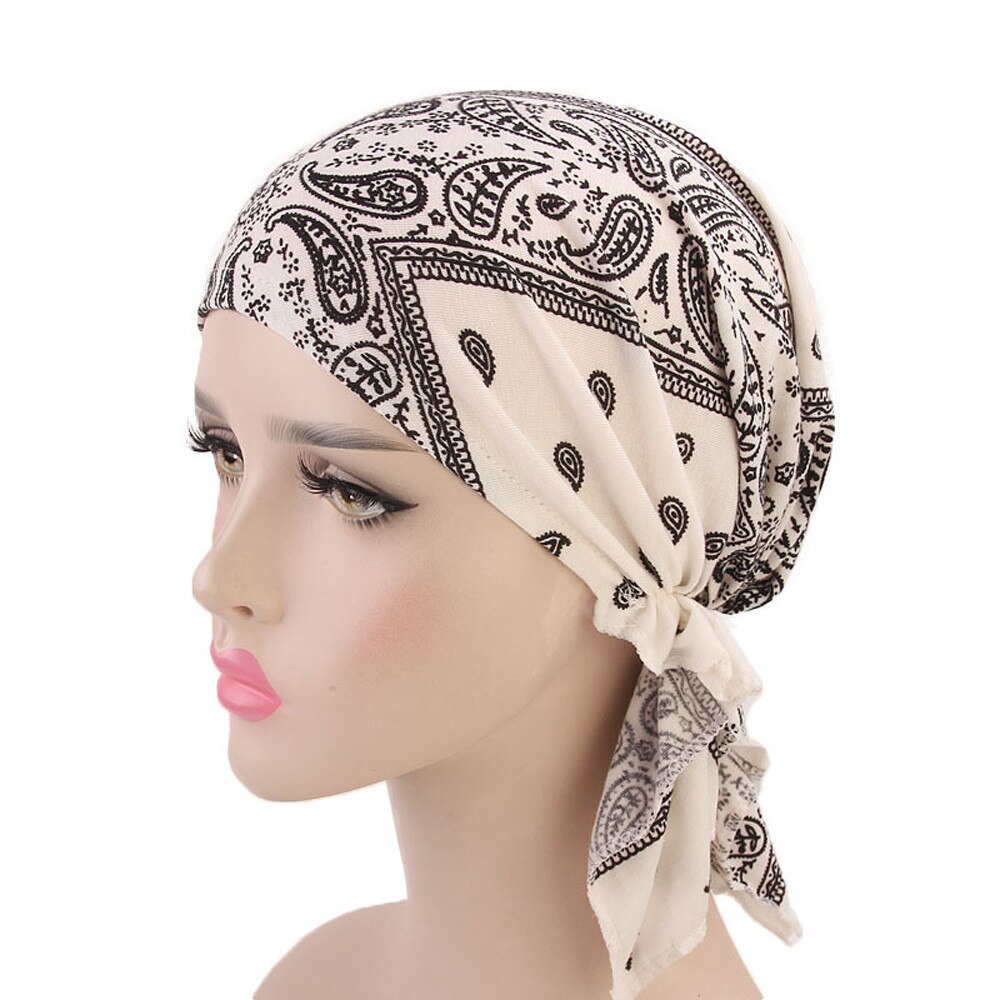 Moslim Vrouwen Hijaabs Vrouwen Ruche Kanker Chemo Hoed Beanie Sjaal Tulband Head Wrap Cap D90417: H