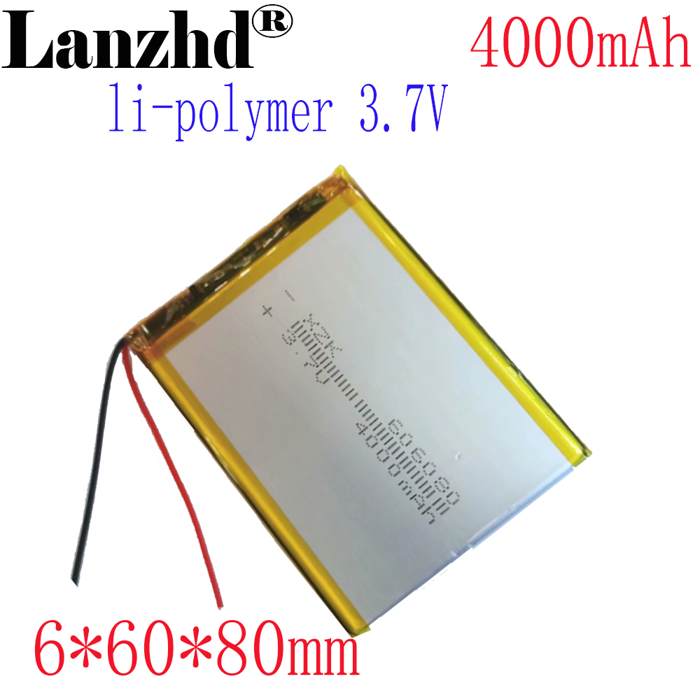 1-12 Stück Li-Ionen-Batterien 3,7 V 4000mAh Lithium-Ionen-Li-Polymer-Batterie für mobile Strom ladung Schatz Tablet PC Bank GPS