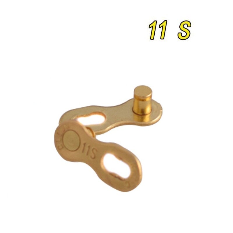 MTB Road Bike Chain Magic Buckle Mountain Bike Bicycle Chain Buckle Connector 6s-11s Speed Master Missing Link for SHIMANO Sram: 11S Gold