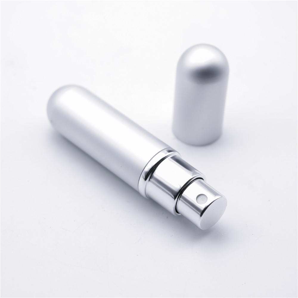 5ml Refillable Mini Perfume Spray Bottle Aluminum Spray Atomizer Portable Cosmetic Container Perfume Bottle Travel Accessories: Purple