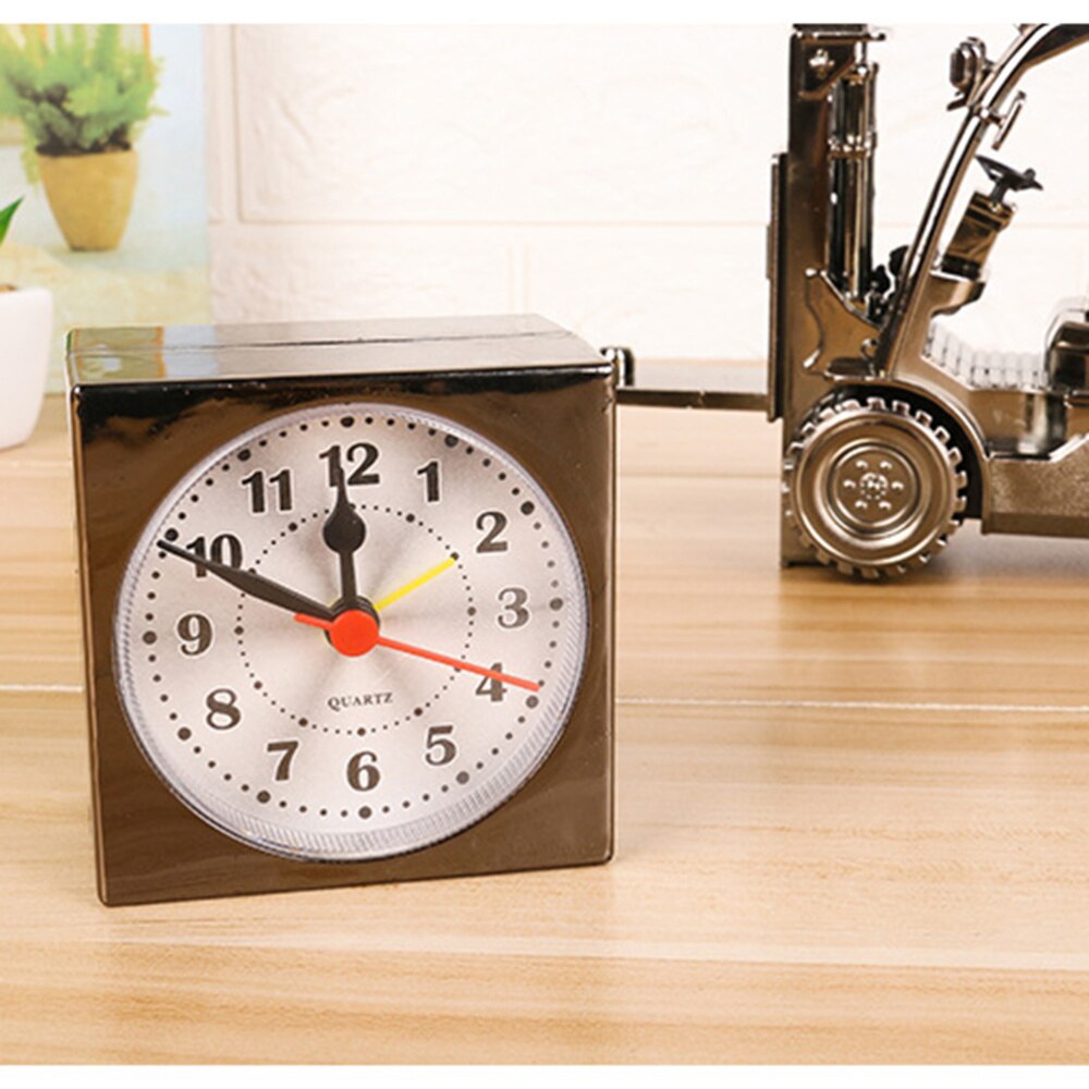Gabelstapler Lkw Alarm Uhr retro Nostalgie Wecker Gabelstapler Lkw Alarm Uhr Schmuck (Schwarz Gold Farbe ohne Batterie)