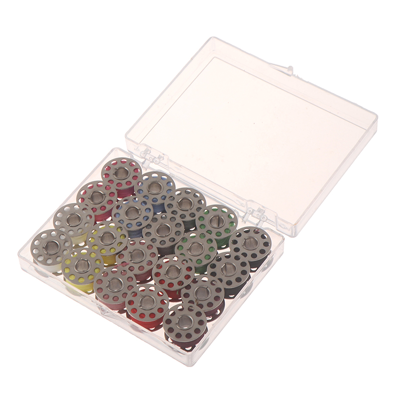 36 Bobines Métal Vides Pour Machine à Coudre - Avec Boîte De Rangement - Universelles, Réutilisables, Pour Couture, Broderie, Domestique