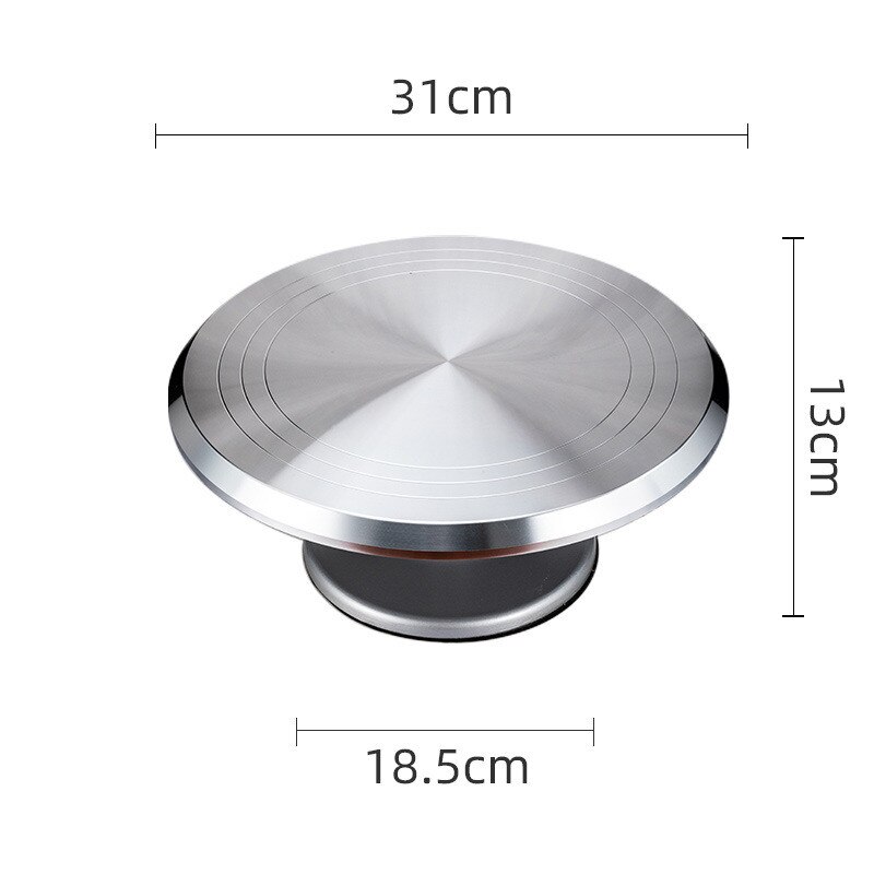 12 Inch Aluminium Cake Draaitafel Decoratie Draaitafel Taart Stand Roterende Cake Decorating Stand