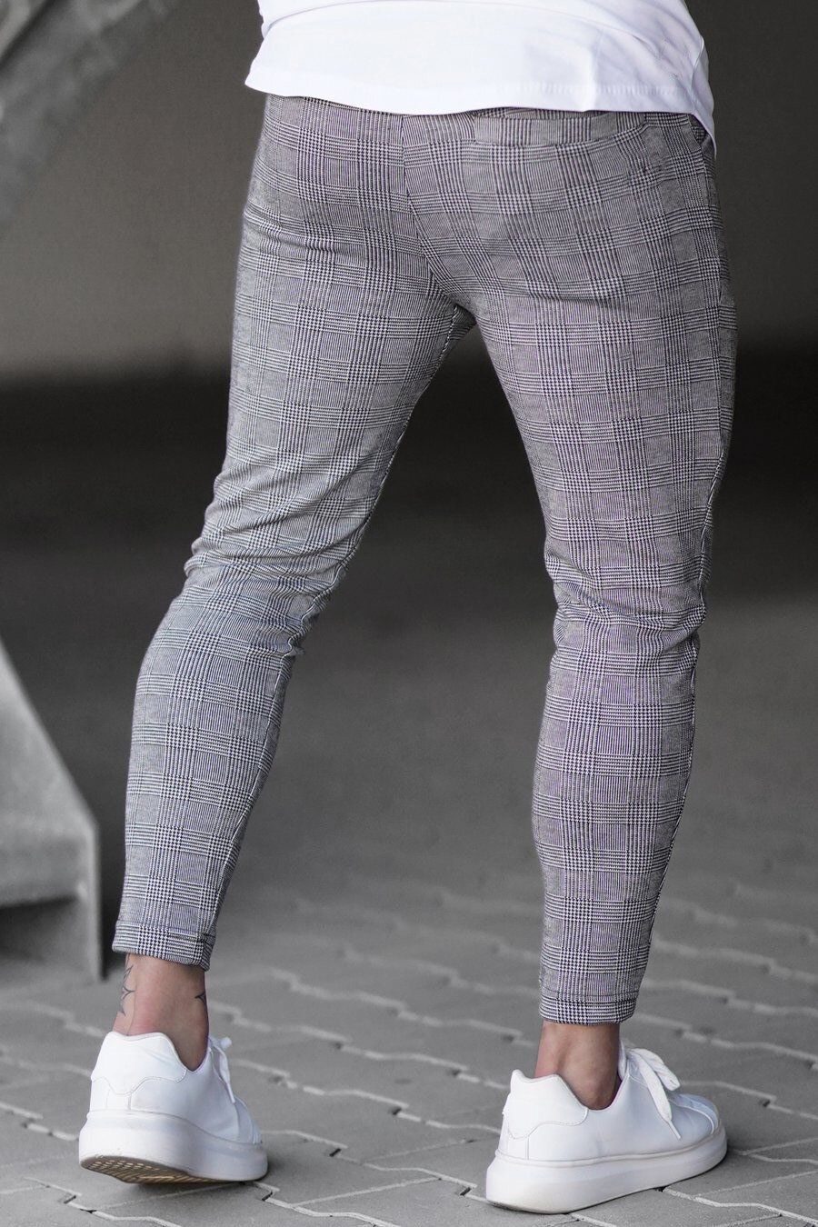Pantalon de jogging à carreaux pour homme, survêtement de sport, Streetwear, collection automne