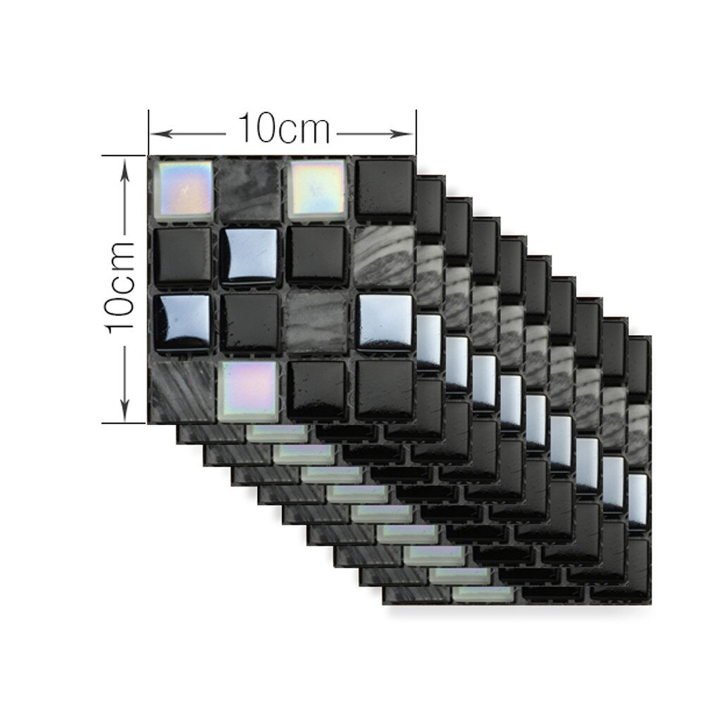 20PCS Self-adhesive Wall 3D Tile Sticker Wallpaper Waterproof Wall Covering Bathroom Kitchen Home Decor DIY Background /d