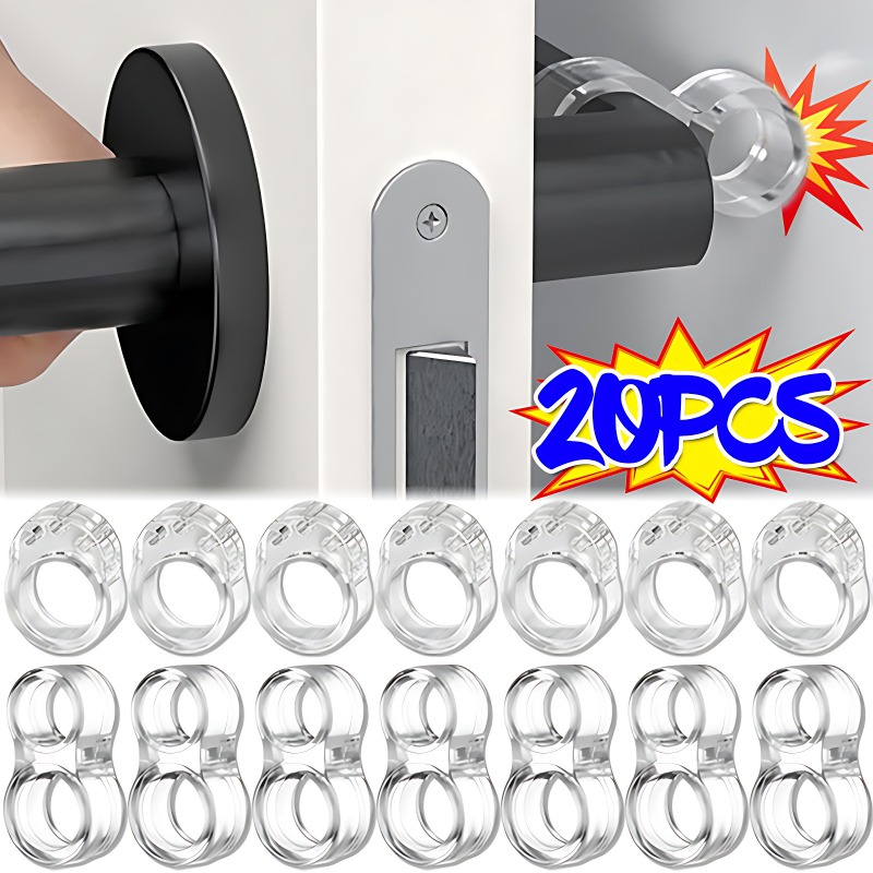 20/1PCS Deur Stopt Siliconen Deurklink Buffer Muurbescherming Deurknop Bumper Meubels Beschermd Valblokken Schokbestendige ringen