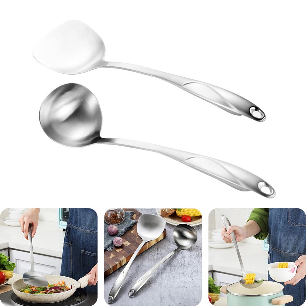 Keuken Spatel Lange Handvat Soep Lepel Thuis Zeef Koken Vergiet Keuken Scoop Rvs Servies