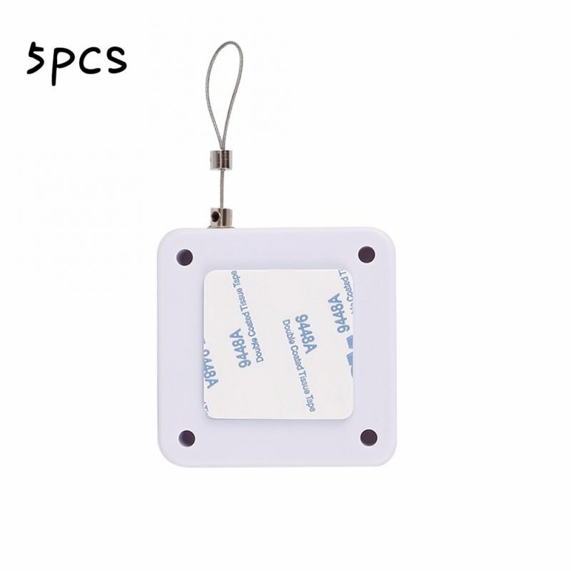 800g Pull Automatic Door Closer Automatic Sensor Door Closer Automatically Close For All Doors Punch-Free Steel rope length 1.2m: white 5pcs